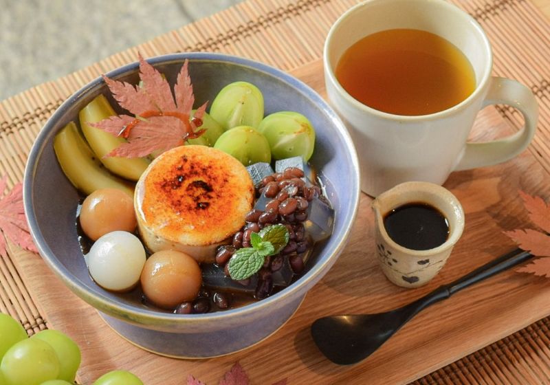 秋麗～ほうじ茶あんみつ～